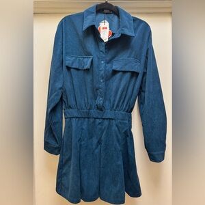 Cider Corduroy Mini Dress